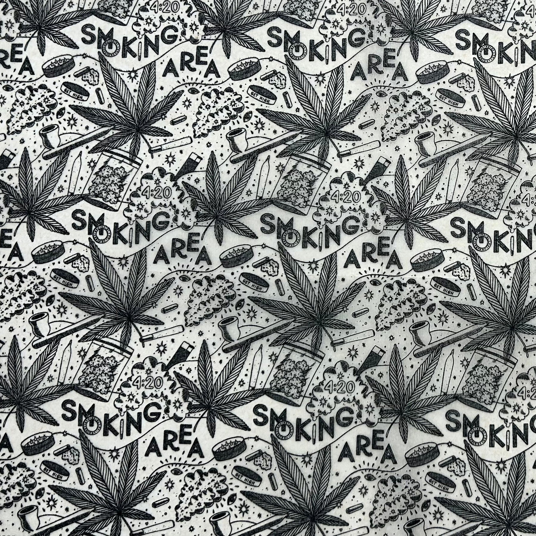 Smoking Section - Underglaze Transfer Sheet