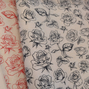 Long Stem Roses - Underglaze Transfer Sheet