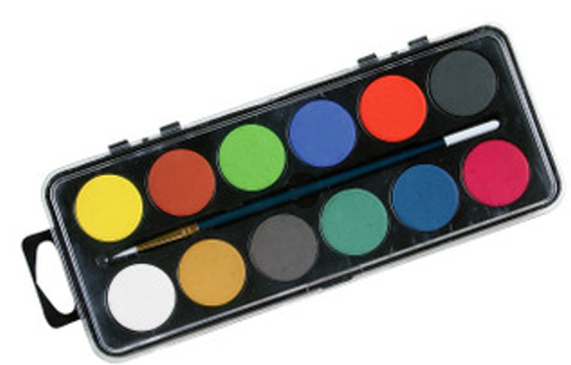 Watercolor Set w/ Brush