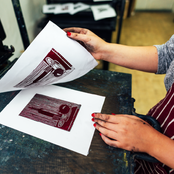 Linocut Printing Workshop - Spring/Easter Cards